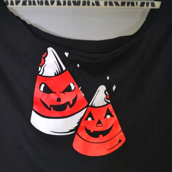 Halloween Candy Corn Crop Top - Picture 2 of 4